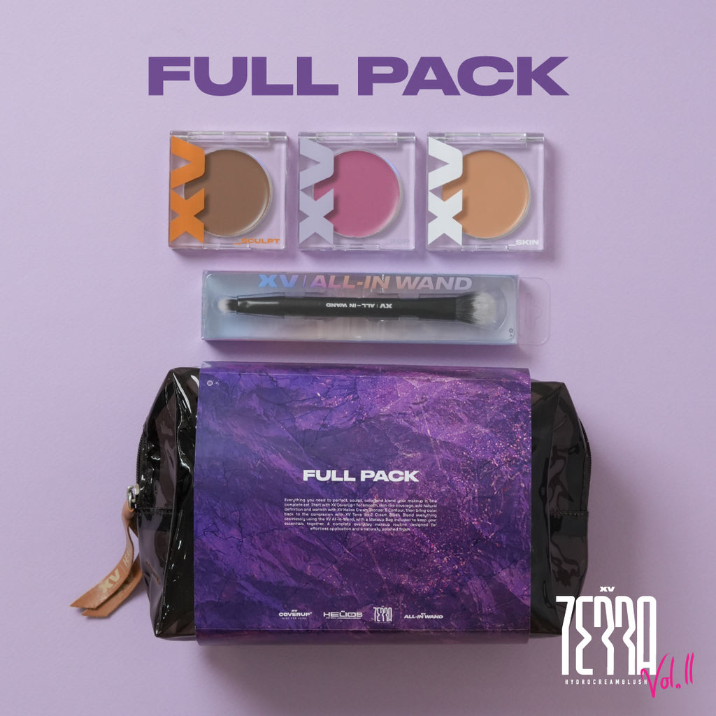 [Full Pack] | XV Coverup + XV Terra + XV Helios + XV All-In Wand + Makeup Bag